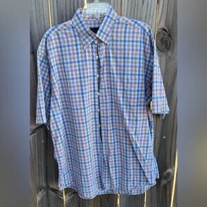 XL Gap Scott Barber Casual Button Down Shirt Short Sleeve Pocket Mens Size XLarg